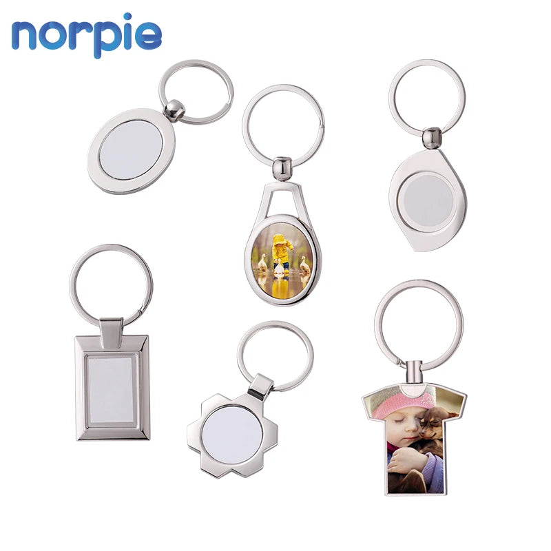 Custom Keychain DIY Birthday Gifts Keyring Blank KEYCHAIN  Customized Sublimation Metal Keychain Key Holder
