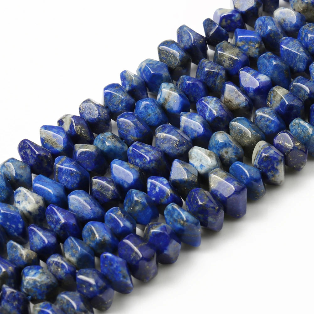 Wholesale 6*11mm Blue Irregular Lapis Lazuli Beads Special Cut Loose Stone Beads for Jewelry DIY Bracelet