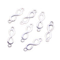 Charms Link Infinity Symbol Connection 20x6mm Tibetan Silver Color Pendants Antique Jewelry Making DIY Handmade Craft