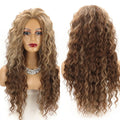 Small MOQ 5pcs New Arrival Wave Synthetic Wig Premium Fibre Long Curly Synthetic Wigs Women