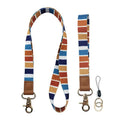 Wholesale Custom Logo Dye Sublimation Polyester Keychain Lanyard Neck Strap with Hook Offset Printing for Personalization
