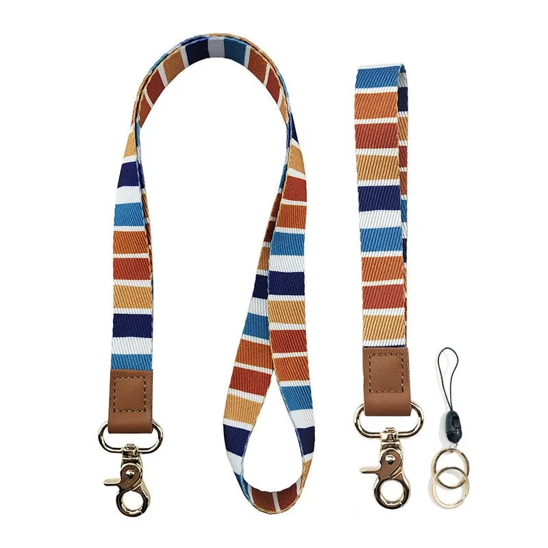 Wholesale Custom Logo Dye Sublimation Polyester Keychain Lanyard Neck Strap with Hook Offset Printing for Personalization