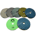 Dry Polishing Pad Diamond Marble Stone 80mm Abrasive Pad Round Disc 50# - 3000# Resin+diamond 10 PCS High Efficiency