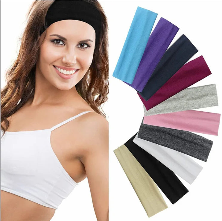 Custom American & European Style Sports Hairband Running Absorb Sweat Hairband Basketball Yo-Ga Fitness Sport Hairbands