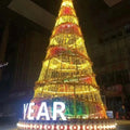 Custom Large Acrylic Christmas Tree Giant Solar-Powered LED Lights for Holiday Celebrations at the Mall