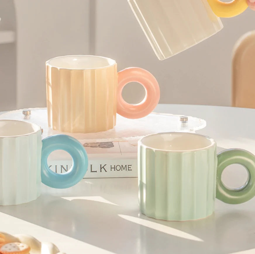 Ins Artistic Cute Gift Ceramic Water Cup Office Creative Souvenir Simple Coffee Mug