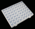 New Style 56 Grids Square Nail Decoration Storage Box Plastic Nail Decoration Hold