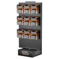 Good Quality Factory Directly Retail Battery Cells Small Rotating Display Stand Rack  With Hooks