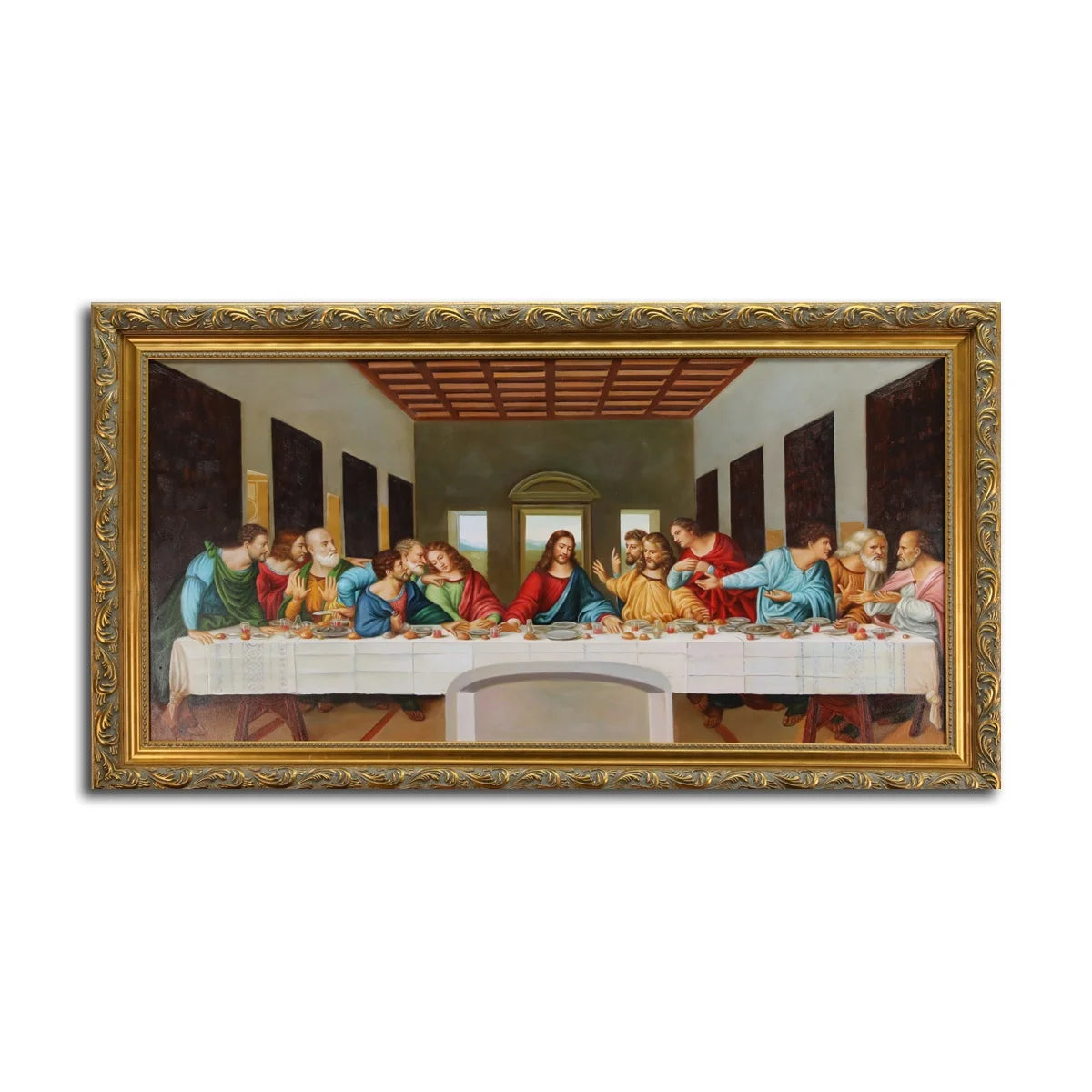 The Last Supper by Leonardo Da Vinci Hand Painted Paintings Oil Handmade Hotel Decor Wall Art Custom Artwork
