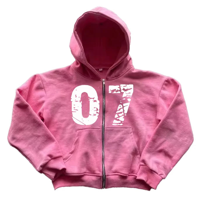 Factory Wholesale High Quality Zip Cropped Hoodie Sweatshirt Custom Heavyweight 100% Cotton Screen Print Jogging Zip up Hoodies