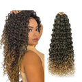 Gogo Curl Ombre Light Wavy Beach Curls Crochet Hair Water Wave Go Go Crotchet Hair Synthetic Curly Braiding Hair Extensions
