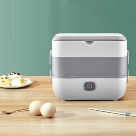 Wholesale Multifunctional Portable Food Warmer Self Heated Cooking Electric Stainless Steel Tiffin Box Lunch