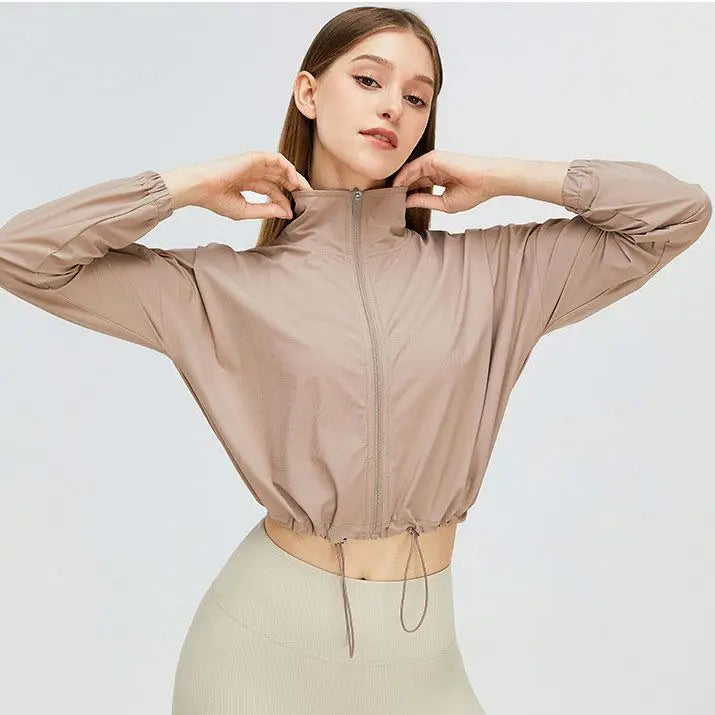 New Sports Outdoor Hiking Quick Dry Jacket Zipper Long Sleeve Shirt Super UPF 50 Soft Sun-proof Clothing