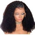 16 Inch HD Lace Full Virgin Brazilian Human Hair Wigs Deep Wave Curly Glueless Lace Front Double Drawn Black Women