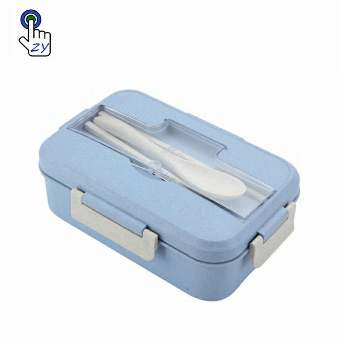 New Design School Children Kids Portable Adjustable Plastic Bento Box Microwave Safe Food Containers Lunch Box with Handle