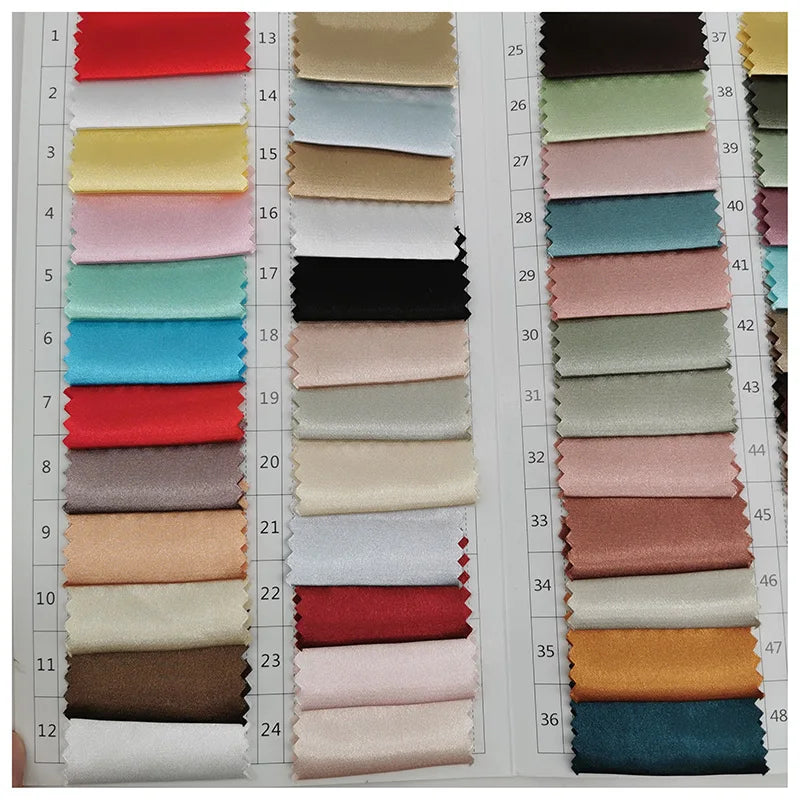Satin Fabric NO MOQ Shiny Spandex Polyester Stretch Satin Fabric Imitated Silk Satin Fabric MegaBDM