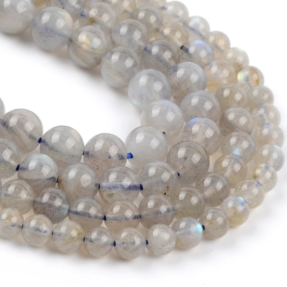 Natural AAA Grade Labradorite Stone Beads 4/6/8mm Round Loose Gemstone Beads for Jewelry Making Diy Bracelet