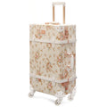 Hot Sale Luxury Vintage Travel Trolley Box Retro Style Tsa Lock Suitcase Spinner Wheels with PU Leather New Vintage Luggage Sets