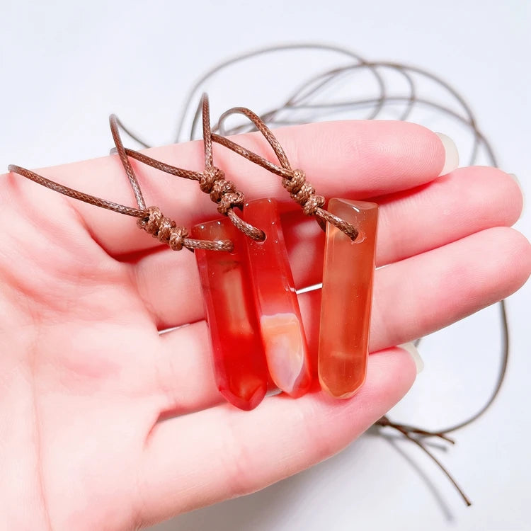 Huiying Manufacturer Red Agate Stone Charms Pendant Wholesale Factory Price Cheapest Supplier Jewelry