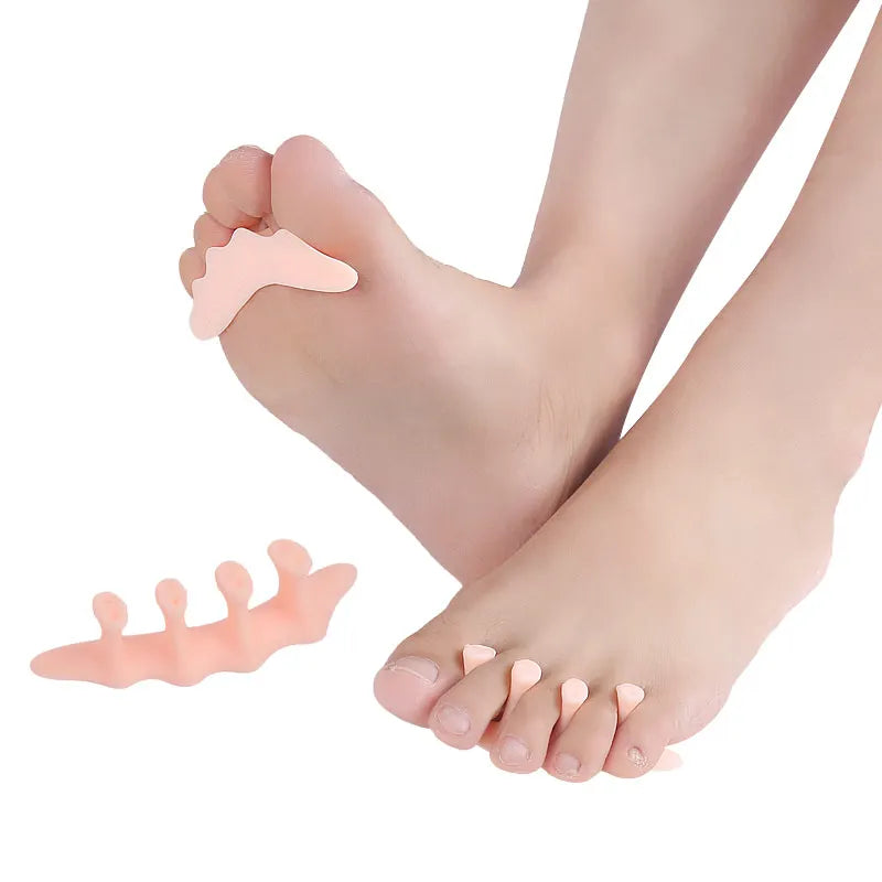Hammertoe Corrector Gel Pink Toe Straighteners Effective for Overlapping and Curled Pinky Toes Protective Separator
