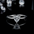 Abiding Jewelry Wholesale 1.0Ct Trillion Shape Diamond Gold S925 Silver 1carat Moissanite Ring