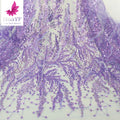 HY1588 Fashion Multicolor Tulle Fabrics With Shiny Sequins Lace for Party Dress Wedding Dress Lace Manufacturers