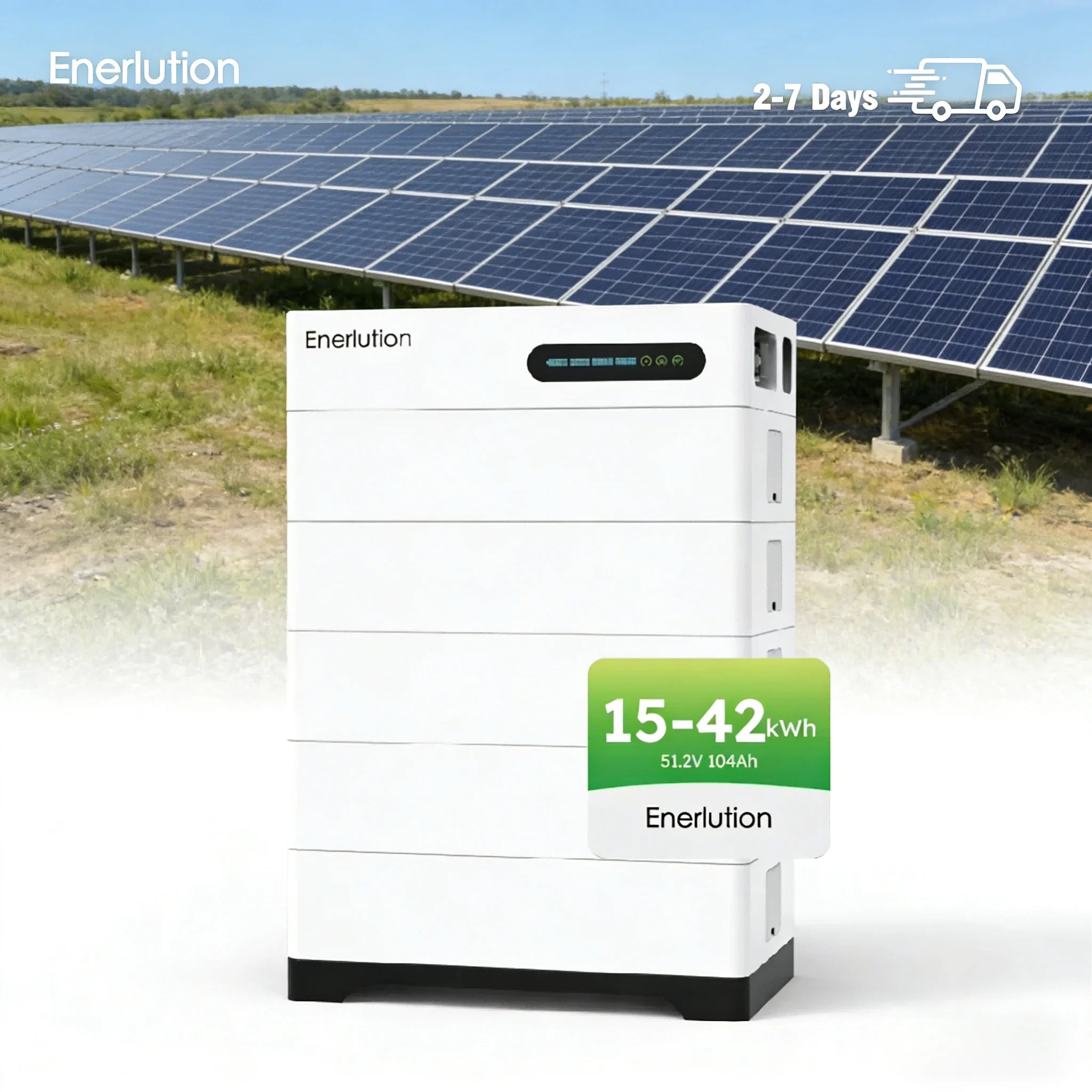 EU Warehouse Enerlution Stacked 48V 200Ah LiFePO4 Battery 5KW 10KW Home Solar Energy Storage System