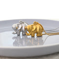 Wholesale Gold Elephant Shaped Hollow Out Pendant Necklace Animal Necklace for Women Men Jewelry Elephant Necklace Set