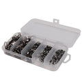 50 Pieces of 8-shaped Ring and B-shaped Bottle Type Swivel Connector Fishing Accessories Set 120g MegaBDM