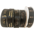 Grosgrain logo Customized Printed Satin Ribbon Factory Wholesale 5/8inch Grosgrain logo Customized Printed Satin Ribbon