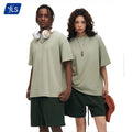 YLS OEM Wholesale 270 GSM Heavyweight Cotton High Neck Oversized Men's T-Shirt Plain Custom for Puff Print 100% Knitted Fabric
