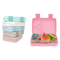 Best Kids Bento Lunch Box 100% Food Grade Plastic with 4 Compartment Kids Bento Box Loncheras