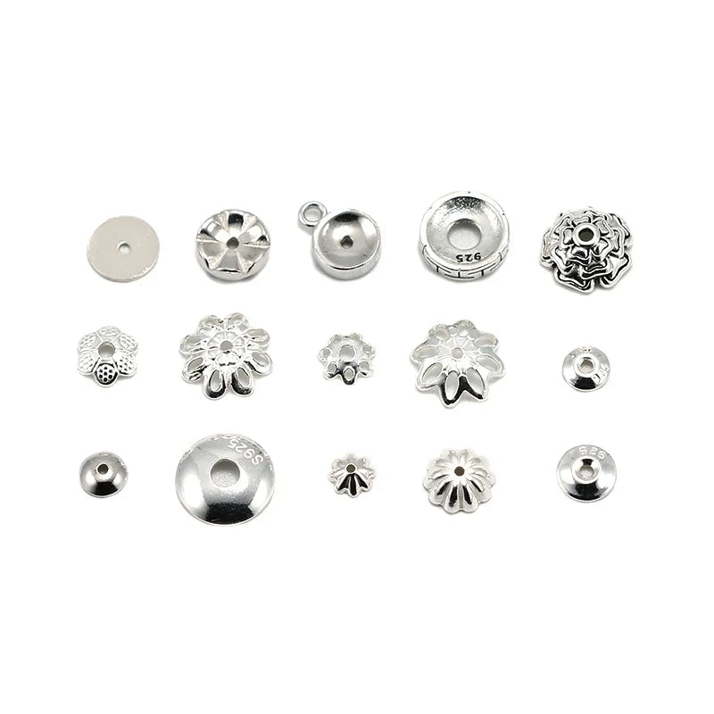 Wholesale Finish 925 Silver Bead Caps