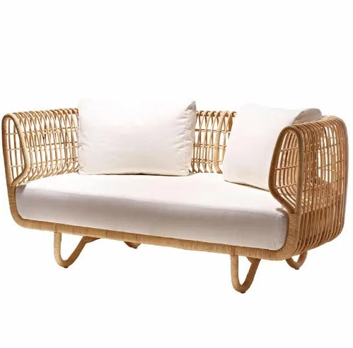 Nordic Luxury Modern Courtyard Sofa Set Rattan Outdoor Lounge Chair Waterproof Fabric Cover for Sofa Commercial Sofa Furniture