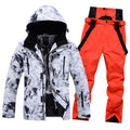 New Ski Suit for Men Winter Windproof Waterproof Thick Warm Skiing Jacket and Snow Pants Set Outdoor Male Snowboard Wear
