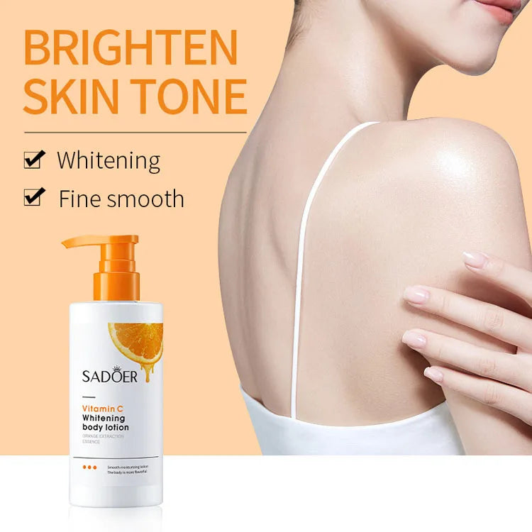 New Product SADOE Body Cream Moisturizing Nourishing Lightening Cream Natural Skin Whitening Vitamin C  Body Lotion