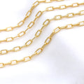 Jewelry Accessories New Design 14K Gold Plated Rectangular Link Chain for Necklace Bracelet Making