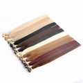 16" 18" 20" 22"  100% Cuticle Raw Virgin Remy Russian Cheveux Italian Keratin Pre Bonded Mini Flat Tip Human Hair Extensions