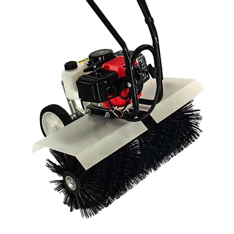 Green Tower Artificial Turf Brush Road Economic Gas Powered Snow Power Broom Dust Cleaner Road Sweeper Machine MegaBDM