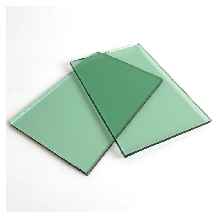 Wholesale F-Green Dark Green Coated Reflective Tinted Glass 4mm 5mm 6mm Architectural Building Window Factory Price Customized
