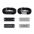 Manufacturer Paracord Bracelets Custom Logo Stainless Steel Personalized Design Paracord Survival Bracelet for Men