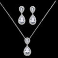 ROMANTIC Simple Style Top Quality Cubic Zirconia Wedding Accessories Bridal Jewelry Sets