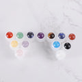 Large Jade Bead for Roll on Bottles Iridescent Hot pink Bamboo Lid Green Essential Oil Gold Lid Crystal Oil Roller Bottle