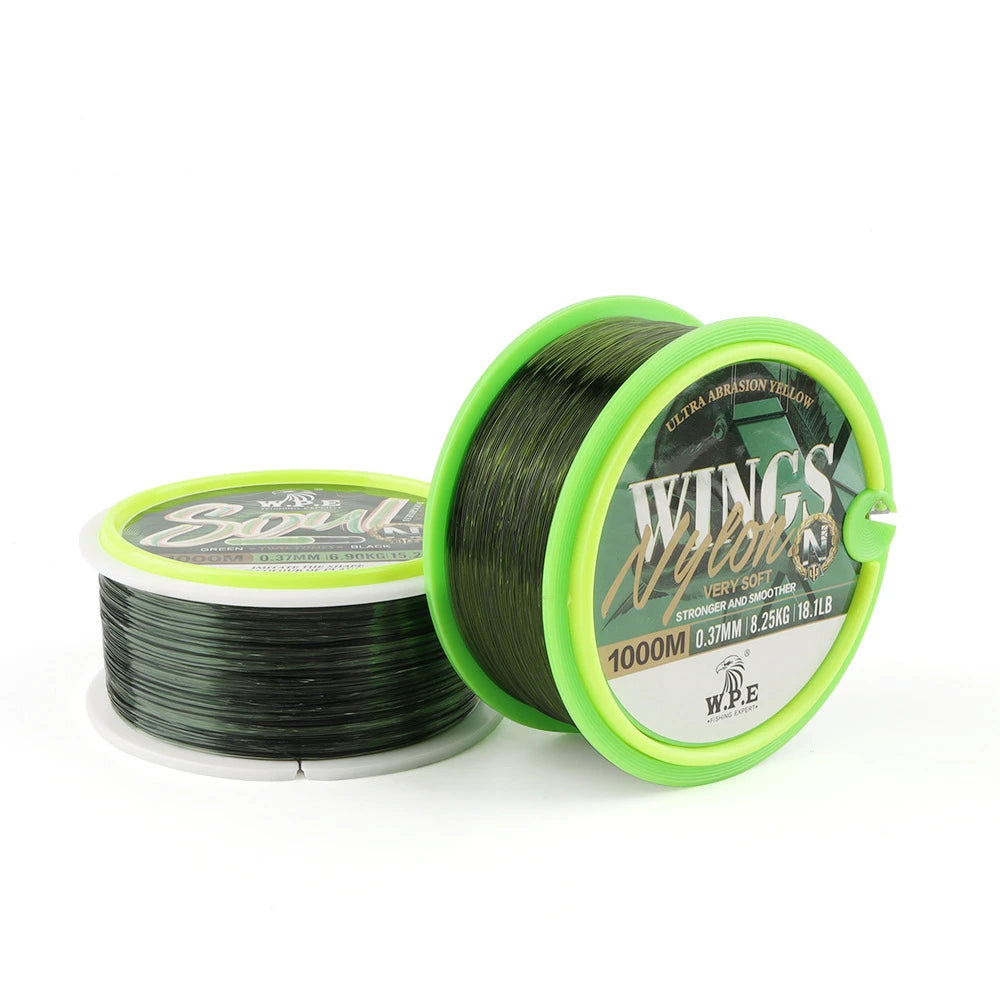 Sinking Nylon Fishing Line 1000m 11.3lb-21.5lb Monofilament Super Strong Durable Fishing Line