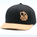 Wholesale Custom Cork Brim and logo Embroidery Wooden Snapback Hat