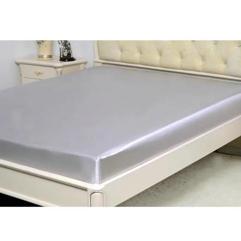 22 Momme 100% Mulberry Silk Mattress Cover Plain-Style Fitted Bed Sheet Set for Adults for Home & Hospital Use