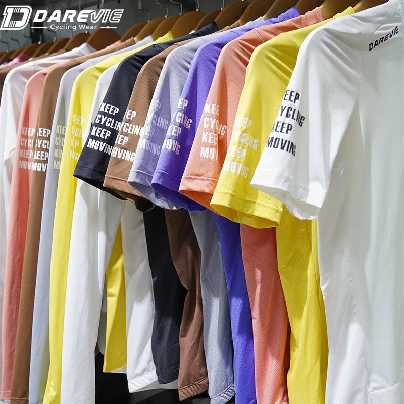 Darevie Vividness Cooling Colors Cycling Jersey Cycle Wear Breathable Bike Shirts Cycling Jersey
