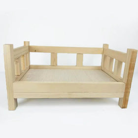 Solid Wood Pet Bed Dog Bed Cat Little Rabbit Wooden Bed