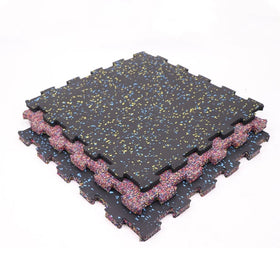 485*485*15mm Thick Rubber Gym Mat Crossfit Gym Rubber Flooring Interlocking Tile