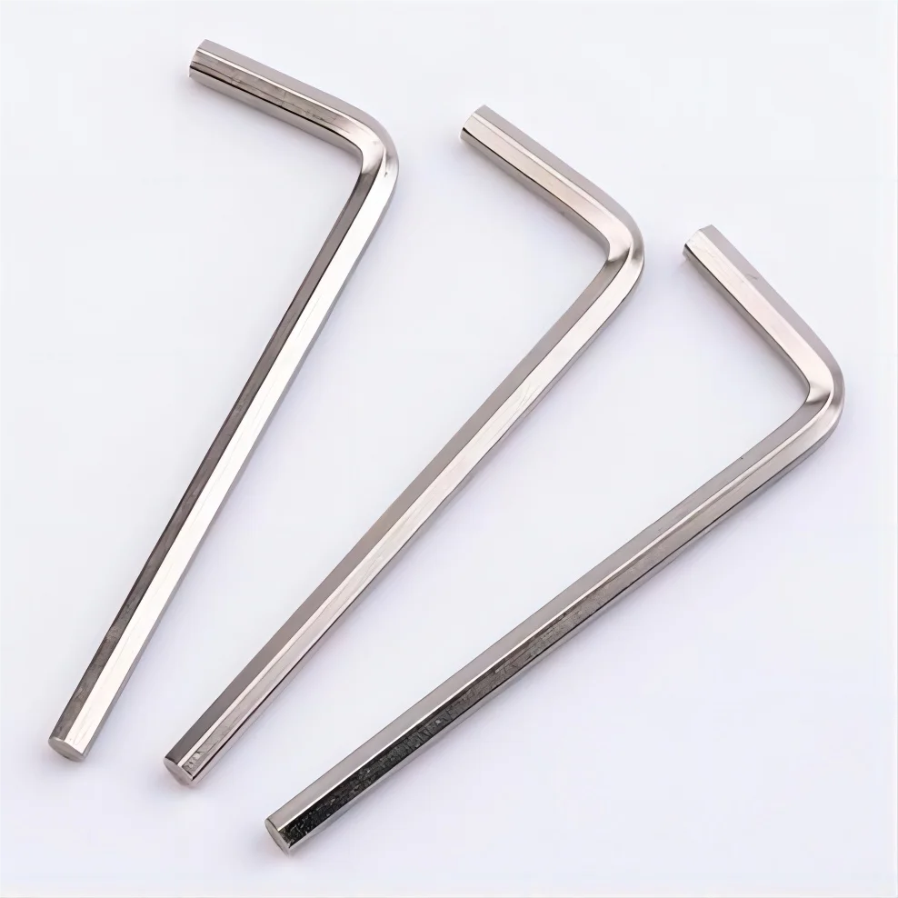 M3 Nickel Plated L Type Allen Key Hex Keys Square Allen Wrench L Shape Hex Wrench L-type Allen Hex Key